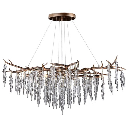 Vaxcel Rainier 6 Light Linear Chandelier H0231